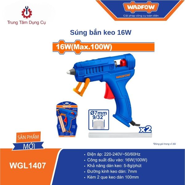 Súng bắn keo 16W WADFOW WGL1407