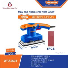 Máy chà nhám chữ nhật 320W WADFOW WFA2503