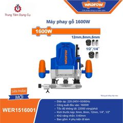 Máy phay gỗ 1600W WADFOW WER1516001