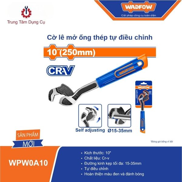 Cờ lê mở ống thép tự điều chỉnh WADFOW WPW0A10