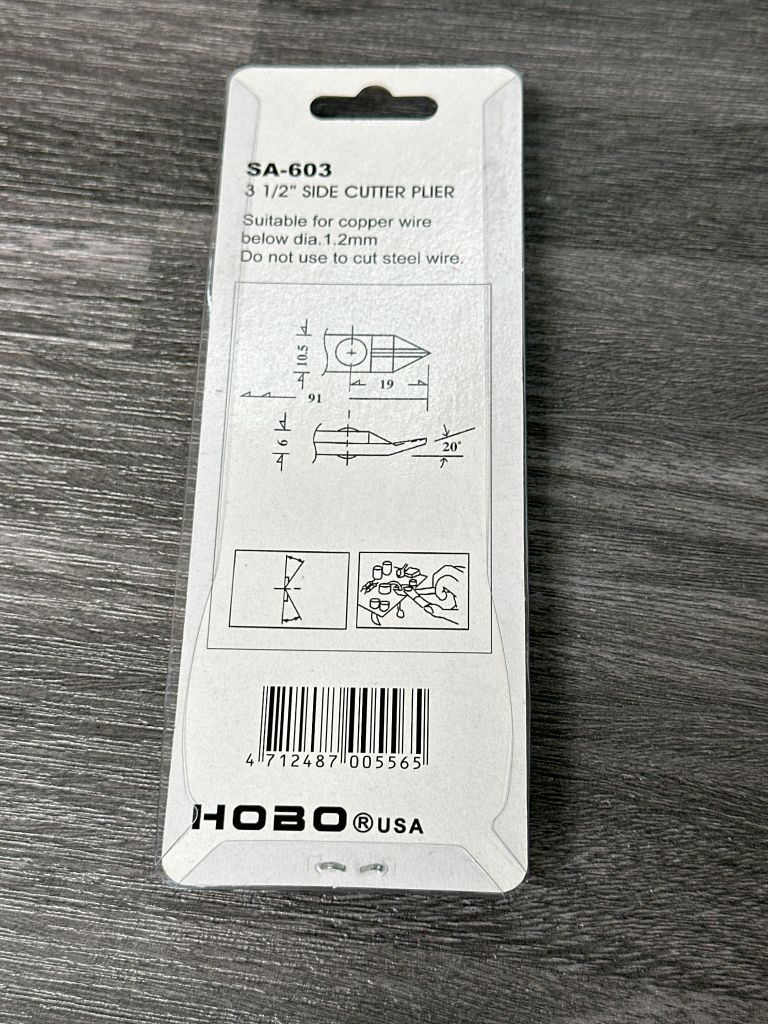 Kìm cắt nhựa 3.5'' hobo đen SA-603