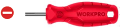 Tua vít đầu dẹt, kích thước 6.5x150mm, thép hợp kim CR-V Workpro - WP221004