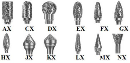 Mũi doa hợp kim (Cùi thơm) cán 6 ly đầu doa kiểu AX mã hàng AX1225M06