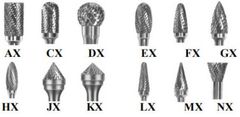 Mũi doa hợp kim (Cùi thơm) cán 6 ly đầu doa kiểu GX mã hàng GX1625M06