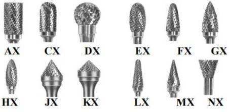 Mũi doa hợp kim (Cùi thơm) cán 6 ly đầu doa kiểu HX mã hàng HX1625M06