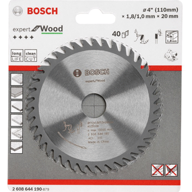 110x20mm Lưỡi cưa gỗ T40 Bosch 2608644190