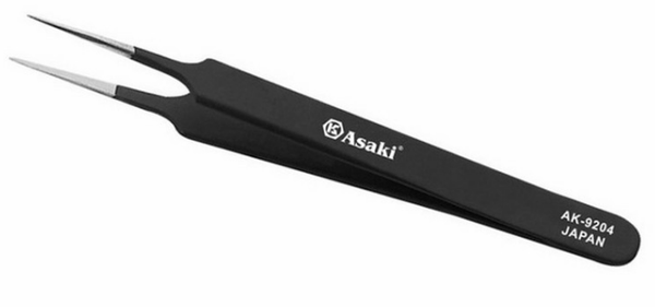 Nhíp gắp linh kiện tĩnh điện mũi nhọn Asaki AK-9204