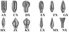 Mũi doa hợp kim (Cùi thơm) cán 6 ly đầu doa kiểu AEX mã hàng AEX1425M06