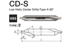 0.5mm Mũi khoan tâm độ xoắn thấp 60 độ CD-S Yamawa CY0.5