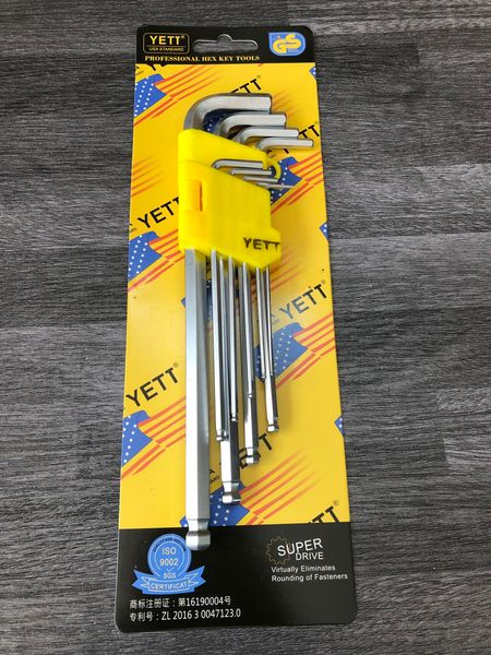 1.5-10mm Bộ lục giác bi 9 chi tiết Yeti