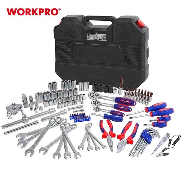 Bộ công cụ cơ khí các loại có hộp đựng (1 set = 123 cái) Workpro - WP003066