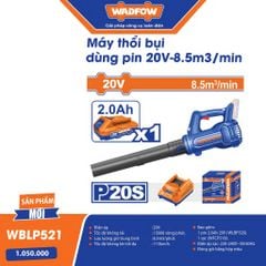 Máy thổi bụi dùng pin 20V Wadfow  WBLP521