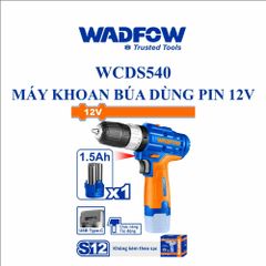 Máy khoan búa dùng pin Lithium-ion 12V (không kèm đầu sạc) Wadfow WCDS540