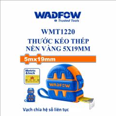 Thước kéo thép nền vàng 5x19mm Wadfow WMT1220