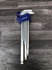 Bộ lục giác S2 đầu bằng, kiếu chữ L, loại dài, 9 cái hệ mét(1.5,2,2.5,3,4,5,6,8,10),
thép hợp kim CR-V Workpro - WP222035