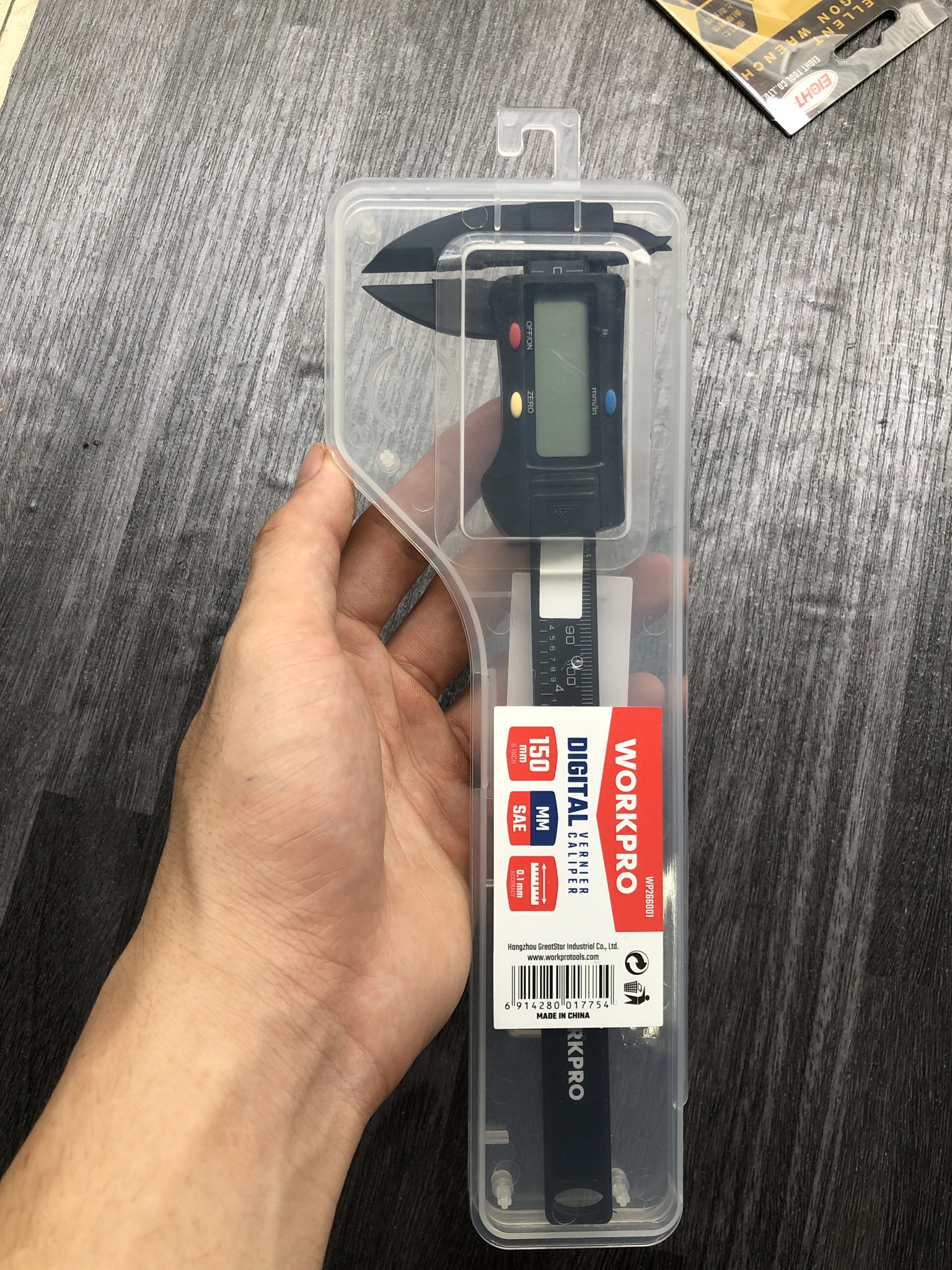 Thước kẹp nhựa, kích thước 150mm (6 inches) Workpro - WP266001