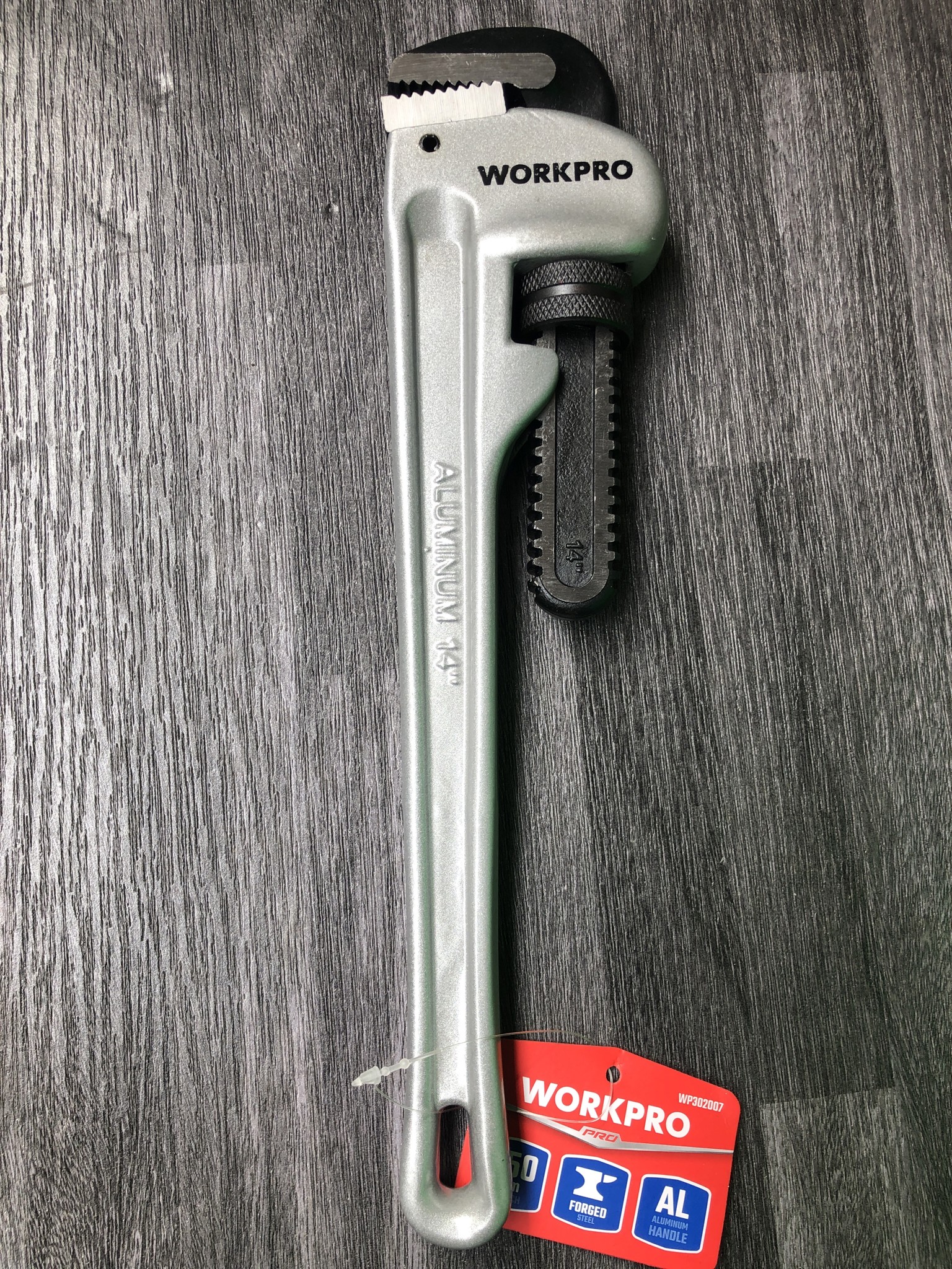 Mỏ lết bằng nhôm (Cờ lê điều chỉnh được), kích thước 350mm (14 inches) Workpro - WP302007