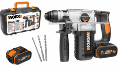 20V Máy khoan búa dùng pin Li-ion Worx Orange WX392.1