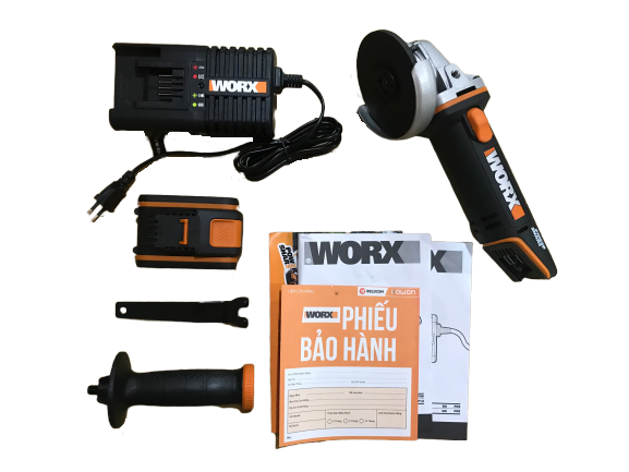 20V Máy mài góc dùng pin Li-ion Worx Orange WX802