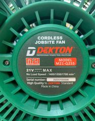 Quạt Dùng Pin Dekton M21-Q255 - Giải Pháp Làm Mát Di Động Hiệu Quả