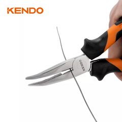Kìm nhọn mỏ cong 8 inch 160mm Kendo - 10402