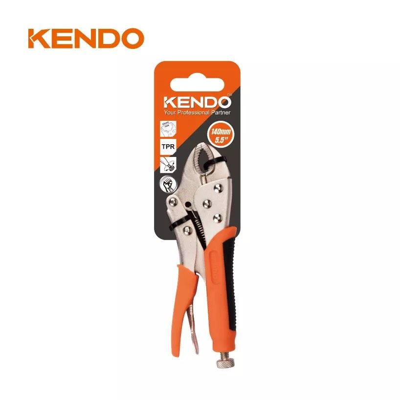 Kìm bấm hàm cong cán bọc nhựa 7 inch 180mm Kendo - 11602