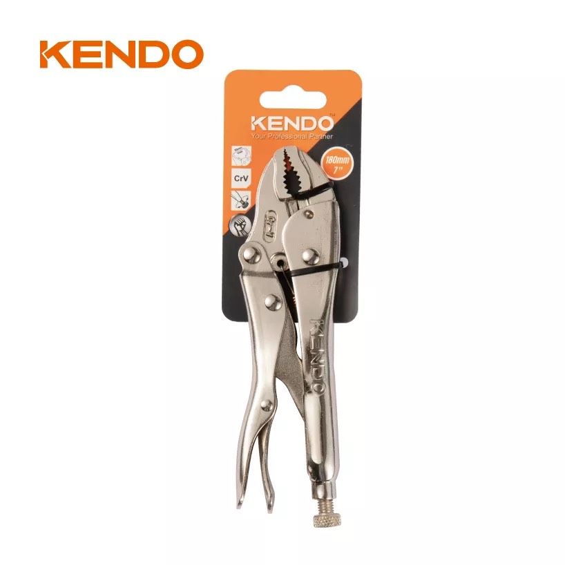 Kìm bấm hàm cong bằng thép Cr-V 10 inch 250mm Kendo - 11606