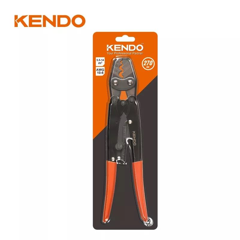 Kìm bấm cốt công nhiệp 5,5~14mm² - AWG 10-6  10.5 inch 270mm Kendo - 11707