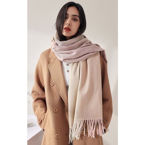 Quà tặng sinh nhật cho bạn gái - Khăn quàng choàng cổ len Cashmere giữ ấm cao cấp phong cách châu Âu Mỹ sang trọng