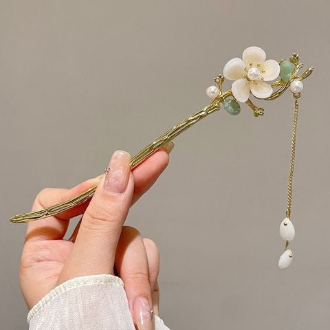 Trâm cài tóc cổ trang LÀ GU châm cài tóc gỗ trâm cài tóc kim loại đơn giản phong cách cổ điển - Mã 103