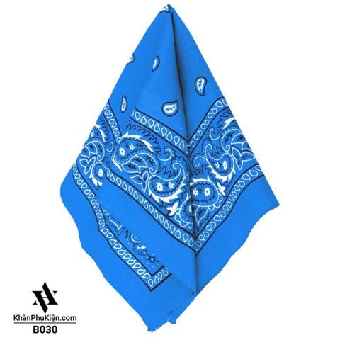 Khăn Bandana (Khăn Turban EXO) Họa Tiết Giot Nước Màu Xanh Ngọc - Mã B030