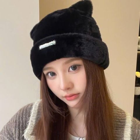 Mũ nón len bucket cho nữ Hàn Quốc trùm đầu giữ ấm phong cách ulzzang đẹp thích hợp với thời tiết lạnh LÀ GU Khăn Phụ Kiện - NL027