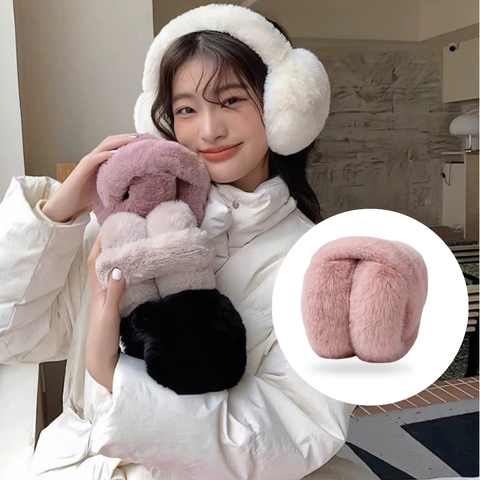 Bịt chụp tai giữ ấm len bông nhung mịn cho nữ đẹp tai nghe bịt tai phụ kiện thời trang mùa đông chống lạnh phong cách Hàn Quốc - BCT007