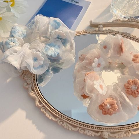 Scrunchies lụa Hàn Quốc cao cấp màu pastel trơn cột tóc sang trọng LÀ GU Khăn Phụ Kiện dây buộc tóc scrunchie set dễ thương sang trọng