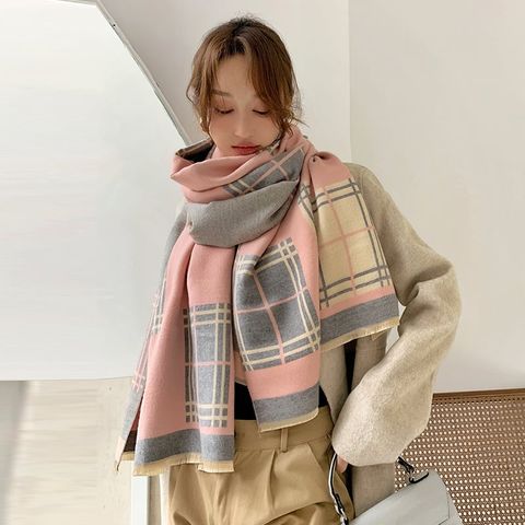 Khăn quàng choàng cổ len Cashmere giữ ấm cao cấp phong cách Hàn Quốc đẹp sang trọng - KC412