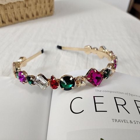 Băng đô bờm cài tóc cao cấp mấn áo dài cách tân đính đá - CDD021