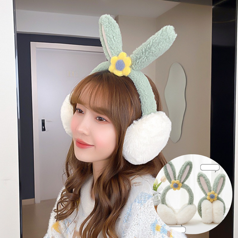 Bịt chụp tai giữ ấm len bông nhung mịn cho nữ đẹp tai nghe bịt tai phụ kiện thời trang mùa đông chống lạnh phong cách Hàn Quốc - BCT006