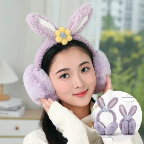 Bịt chụp tai giữ ấm len bông nhung mịn cho nữ đẹp tai nghe bịt tai phụ kiện thời trang mùa đông chống lạnh phong cách Hàn Quốc - BCT006