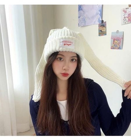 Mũ nón len bucket cho nữ Hàn Quốc trùm đầu giữ ấm phong cách ulzzang đẹp thích hợp với thời tiết lạnh LÀ GU Khăn Phụ Kiện - NL028