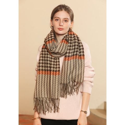 Quà tặng 8/3 cho người yêu nữ, vợ, cô giáo, mẹ - Khăn quàng choàng cổ len Cashmere giữ ấm cao cấp phong cách châu Âu Mỹ sang trọng