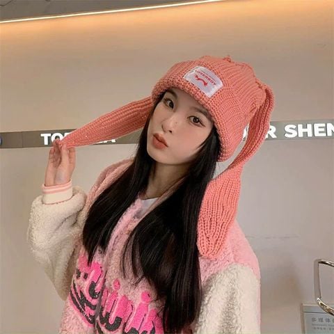 Mũ nón len bucket cho nữ Hàn Quốc trùm đầu giữ ấm phong cách ulzzang đẹp thích hợp với thời tiết lạnh LÀ GU Khăn Phụ Kiện - NL028