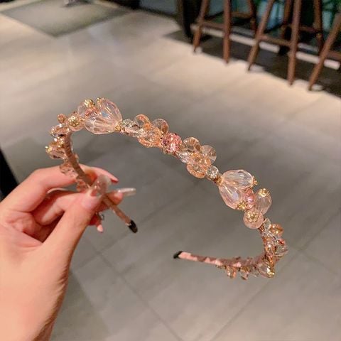 Băng đô bờm cài tóc cao cấp mấn áo dài cách tân đính đá - CDD007