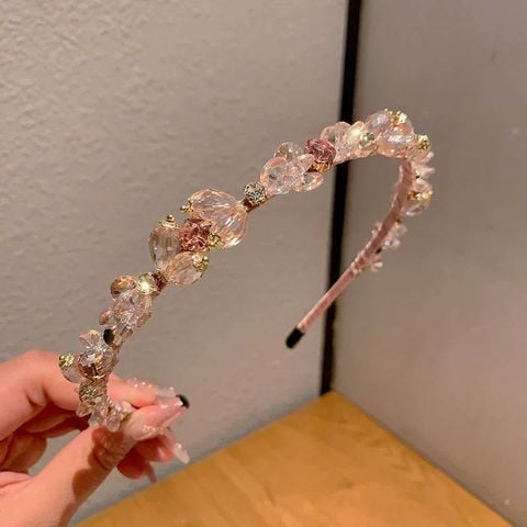 Băng đô bờm cài tóc cao cấp mấn áo dài cách tân đính đá - CDD007