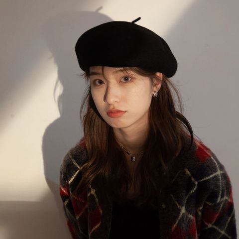 Mũ nón beret nồi bánh tiêu nữ LÀ GU phong cách họa sĩ  thời trang mùa đông - MBR011