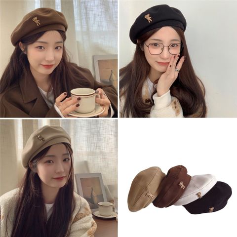 Mũ nón beret họa sĩ mũ nồi bánh tiêu đẹp cho nữ phong cách Hàn Quốc dễ thương - MBR001