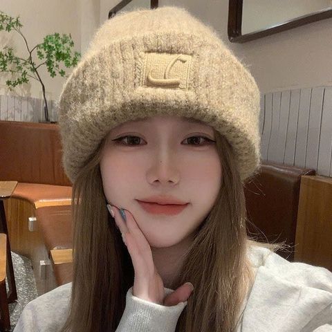 Mũ nón len cho nữ Hàn Quốc trùm đầu giữ ấm phong cách ulzzang đẹp thích hợp với thời tiết lạnh LAGU Khăn Phụ Kiện - NL026