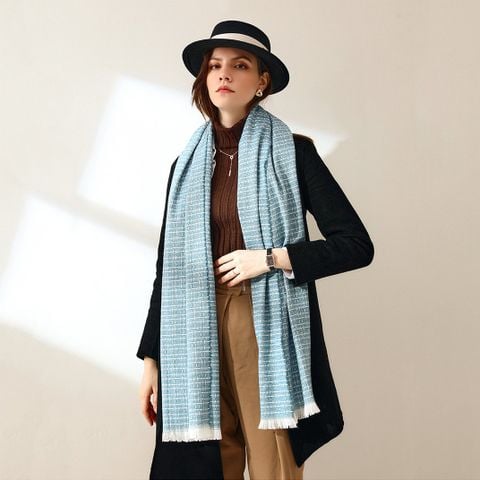 Quà tặng sinh nhật cho mẹ nên tặng gì - Khăn quàng choàng cổ len Cashmere giữ ấm cao cấp phong cách châu Âu Mỹ sang trọng