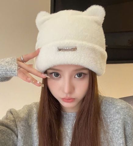 Mũ nón len bucket cho nữ Hàn Quốc trùm đầu giữ ấm phong cách ulzzang đẹp thích hợp với thời tiết lạnh LÀ GU Khăn Phụ Kiện - NL027