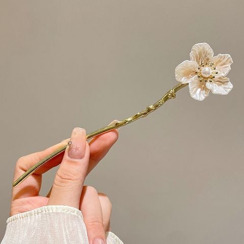 Trâm cài tóc cổ trang LÀ GU châm cài tóc gỗ trâm cài tóc kim loại đơn giản phong cách cổ điển - Mã 122