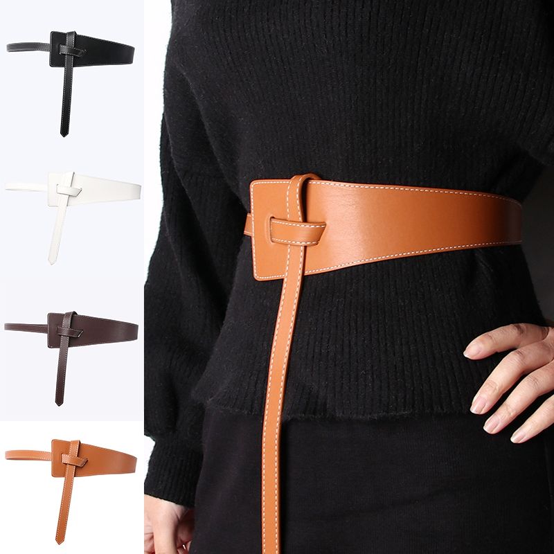 Giảm giá Thắt lưng nữ belt váy đai váy chun co giãn bản nhỏ mặt lá me hoặc  nơ đơn giản  BeeCost